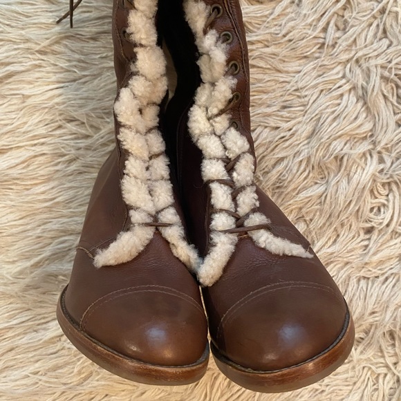 Coach Reece Knee high shearling leather boots - Picture 5 of 8